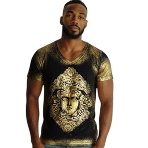 Rawyalty Large Sweet Bling Jeweled Eyes Zen Men’s Shirt